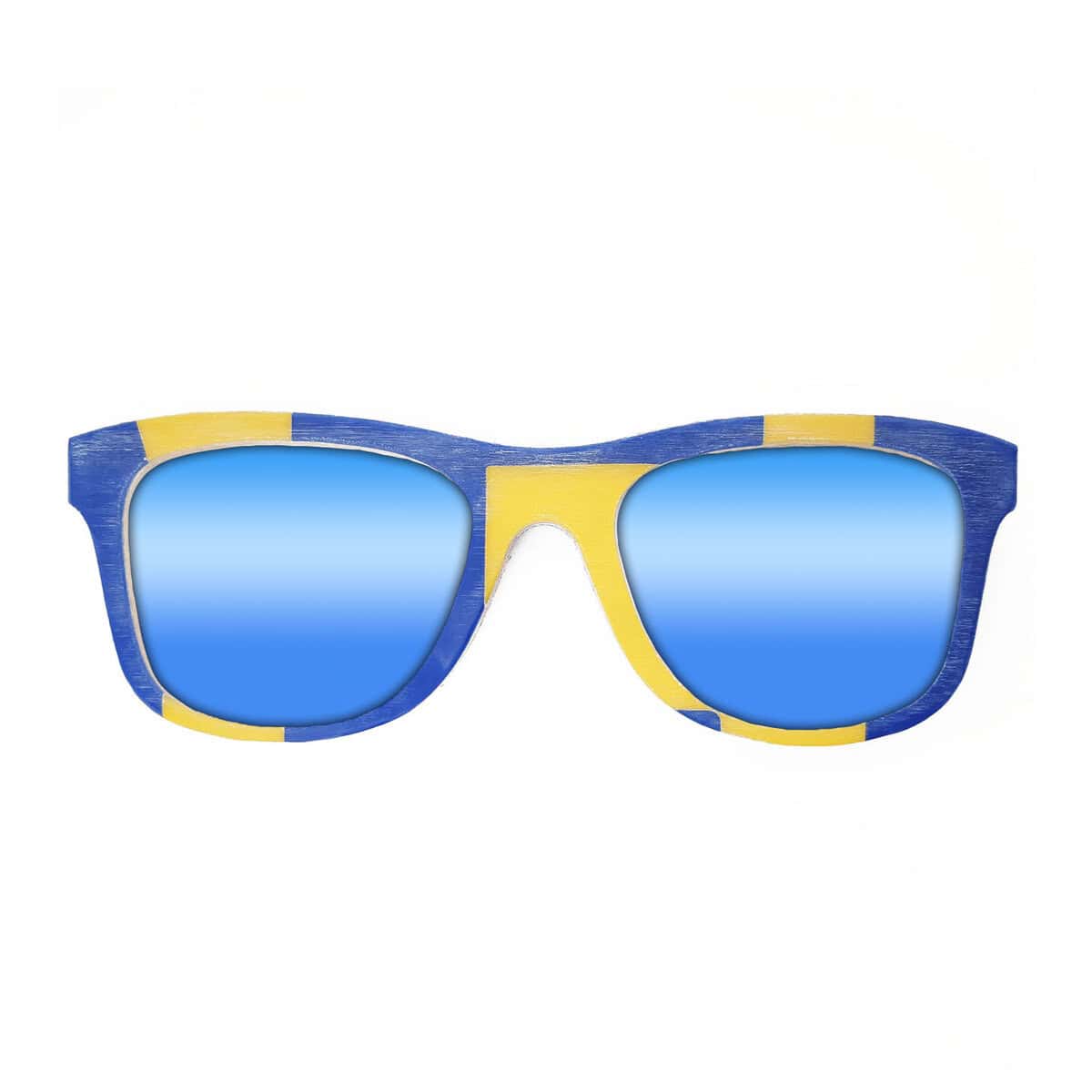 Wayfarer Style Recycled Wooden Snowboard Glasses (Large) - Image 2