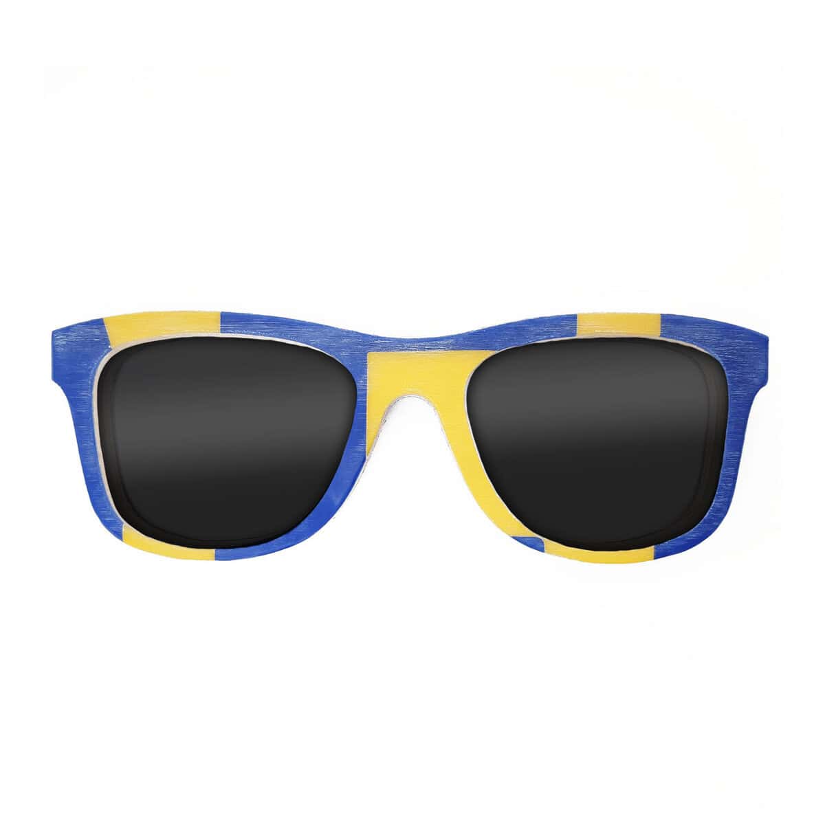 Wayfarer Style Recycled Wooden Snowboard Glasses (Large) - Image 1