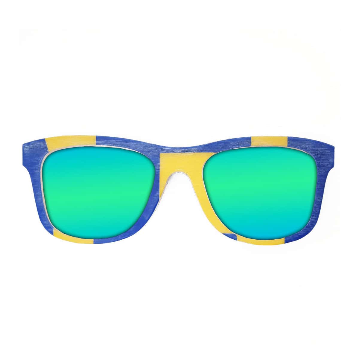 Wayfarer Style Recycled Wooden Snowboard Glasses (Large) - Image 4