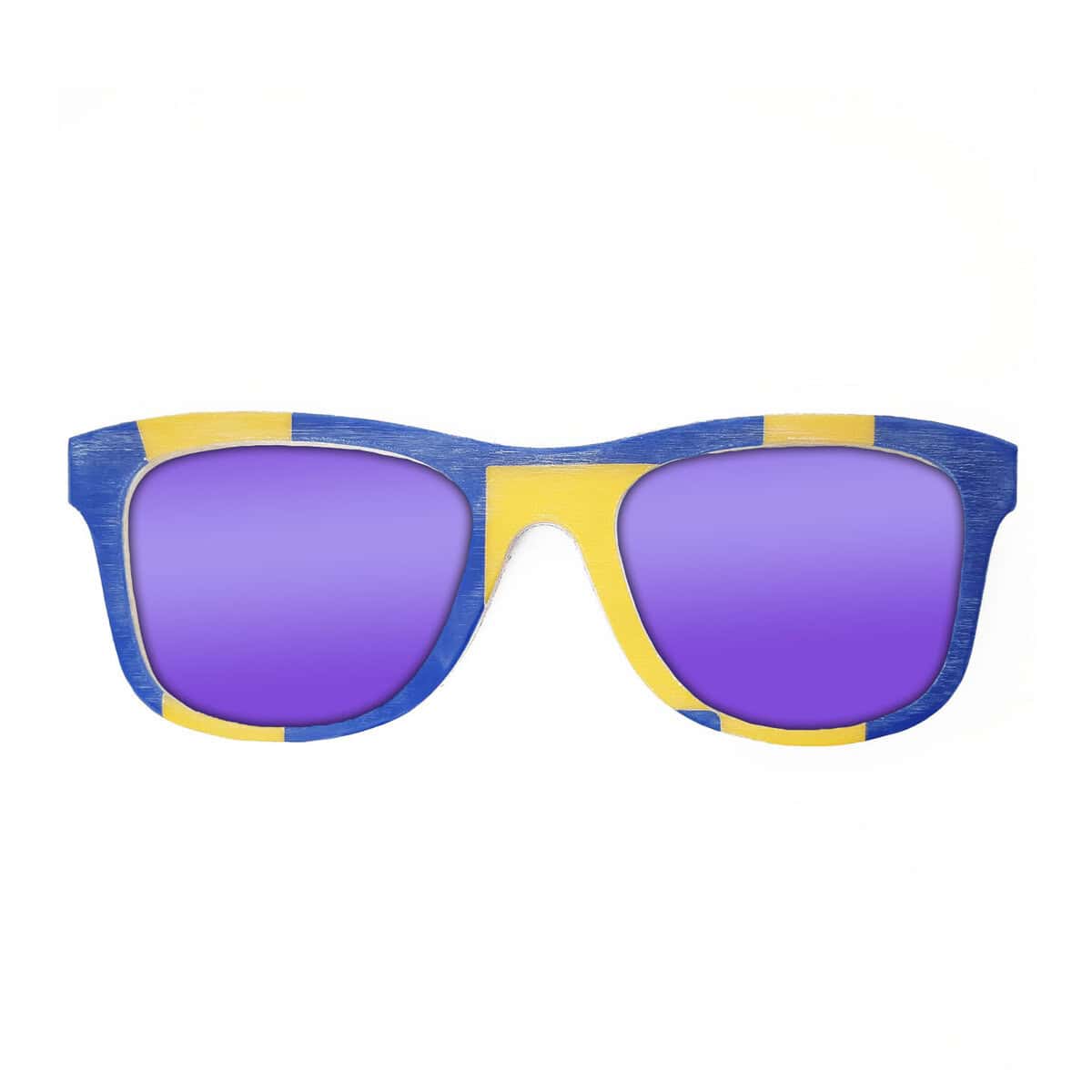 Wayfarer Style Recycled Wooden Snowboard Glasses (Large) - Image 3