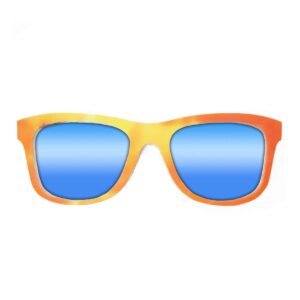 Wayfarer Style Recycled Wooden Snowboard Glasses (Large) - Image 4