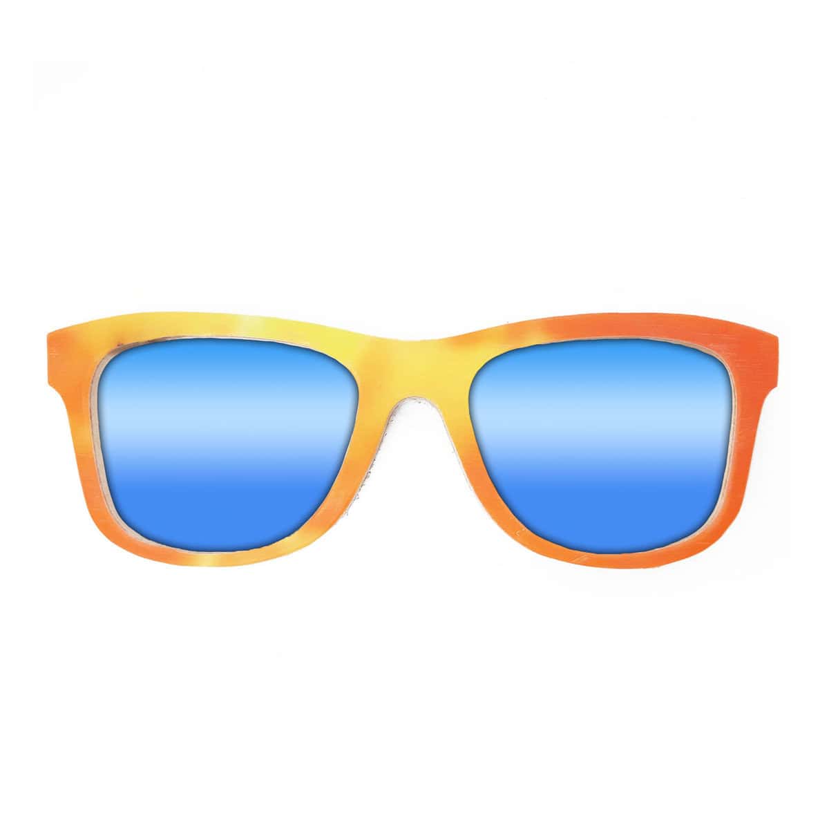 Wayfarer Style Recycled Wooden Snowboard Glasses (Large) - Image 4