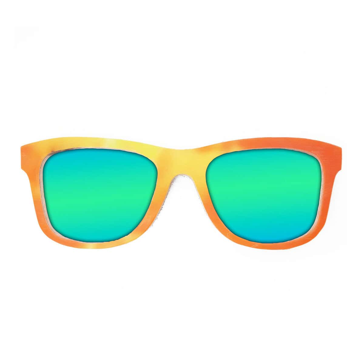 Wayfarer Style Recycled Wooden Snowboard Glasses (Large) - Image 2