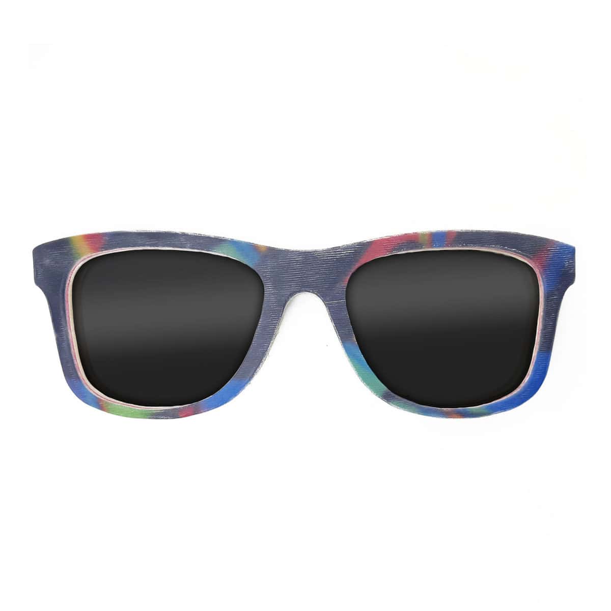 Wayfarer Style Recycled Wooden Snowboard Glasses (Large) - Image 1