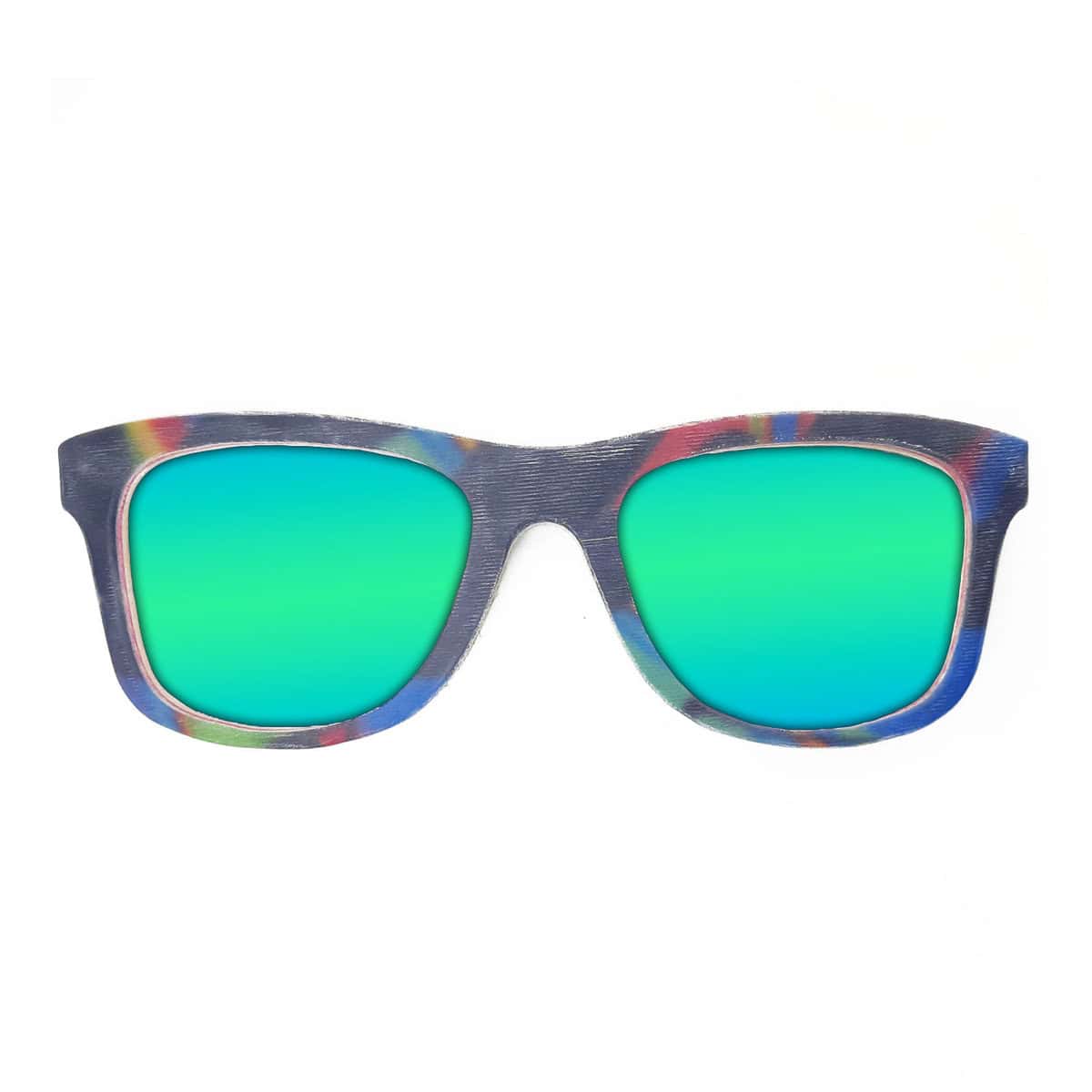 Wayfarer Style Recycled Wooden Snowboard Glasses (Large) - Image 4