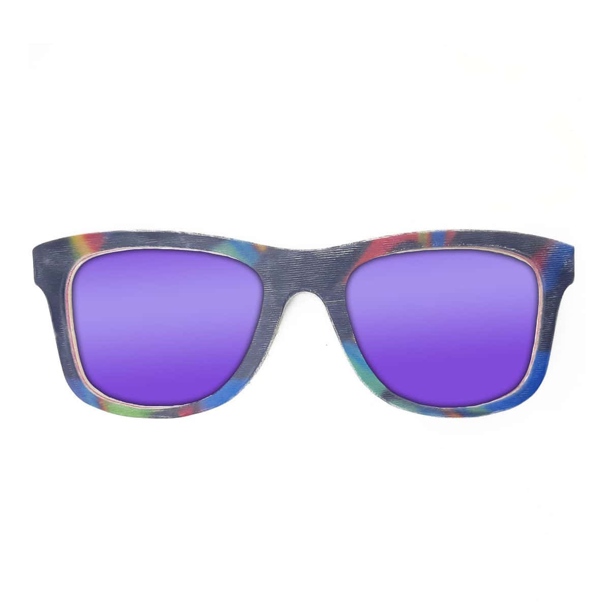 Wayfarer Style Recycled Wooden Snowboard Glasses (Large) - Image 2