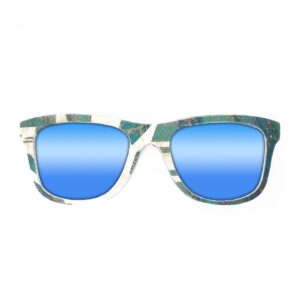 Wayfarer Style Recycled Wooden Snowboard Glasses (Large) - Image 4