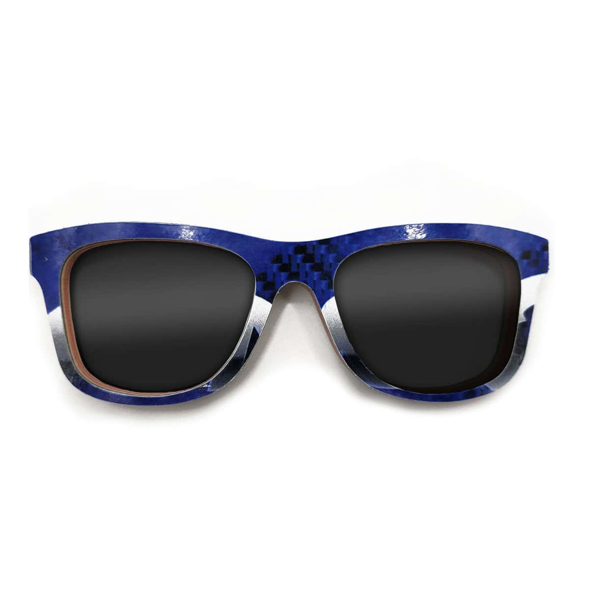 Wayfarer Style Recycled Wooden Snowboard Glasses (Large) - Image 2