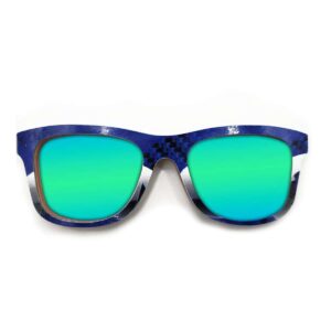 Wayfarer Style Recycled Wooden Snowboard Glasses (Large) - Image 5