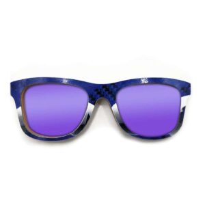 Wayfarer Style Recycled Wooden Snowboard Glasses (Large) - Image 4
