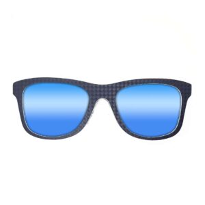 Wayfarer Style Recycled Wooden Snowboard Glasses - Image 3