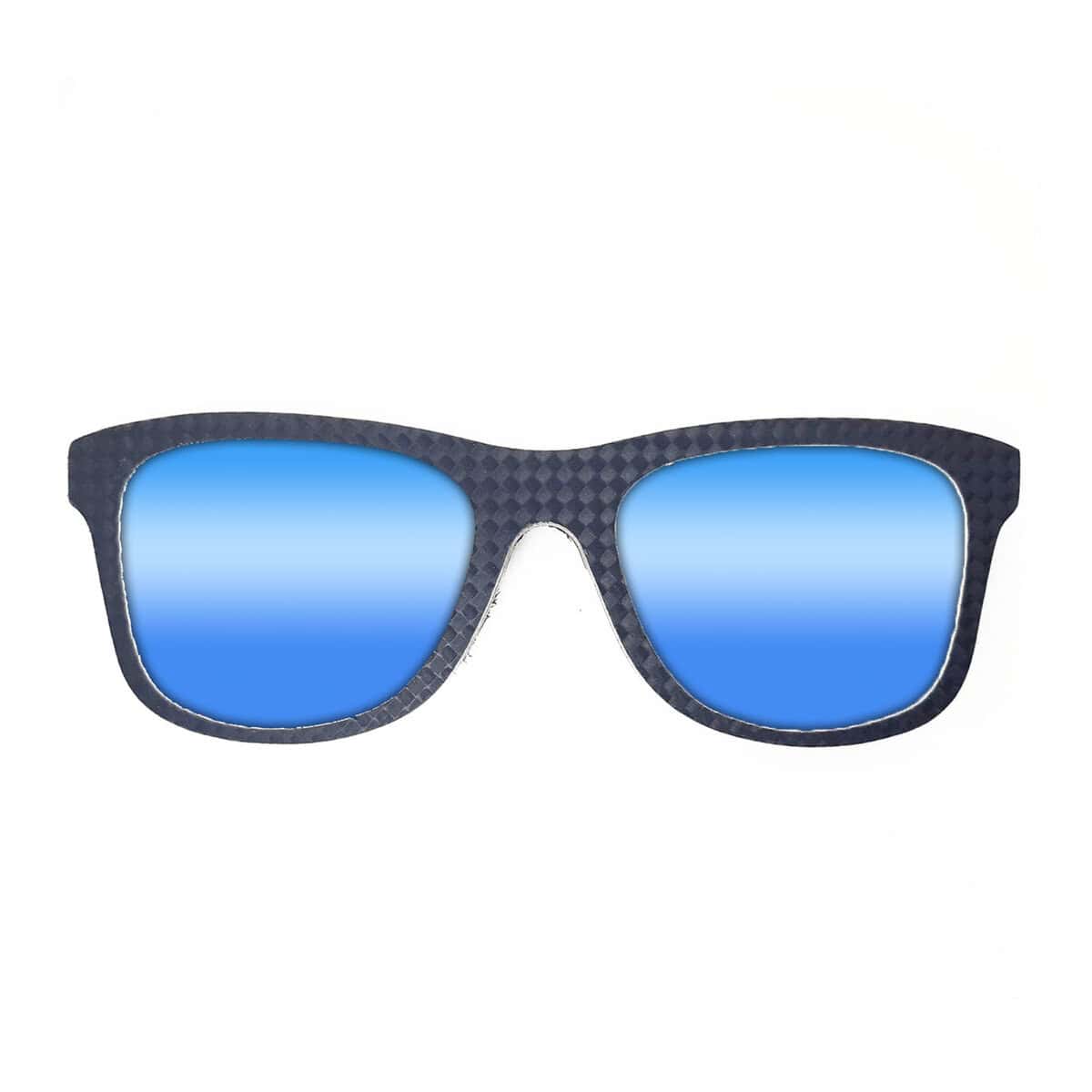 Wayfarer Style Recycled Wooden Snowboard Glasses - Image 3