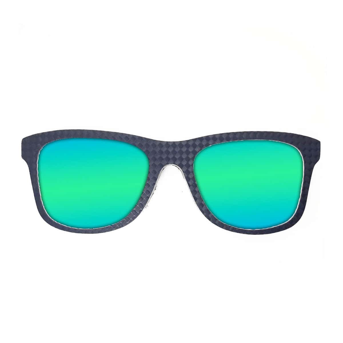 Wayfarer Style Recycled Wooden Snowboard Glasses - Image 2