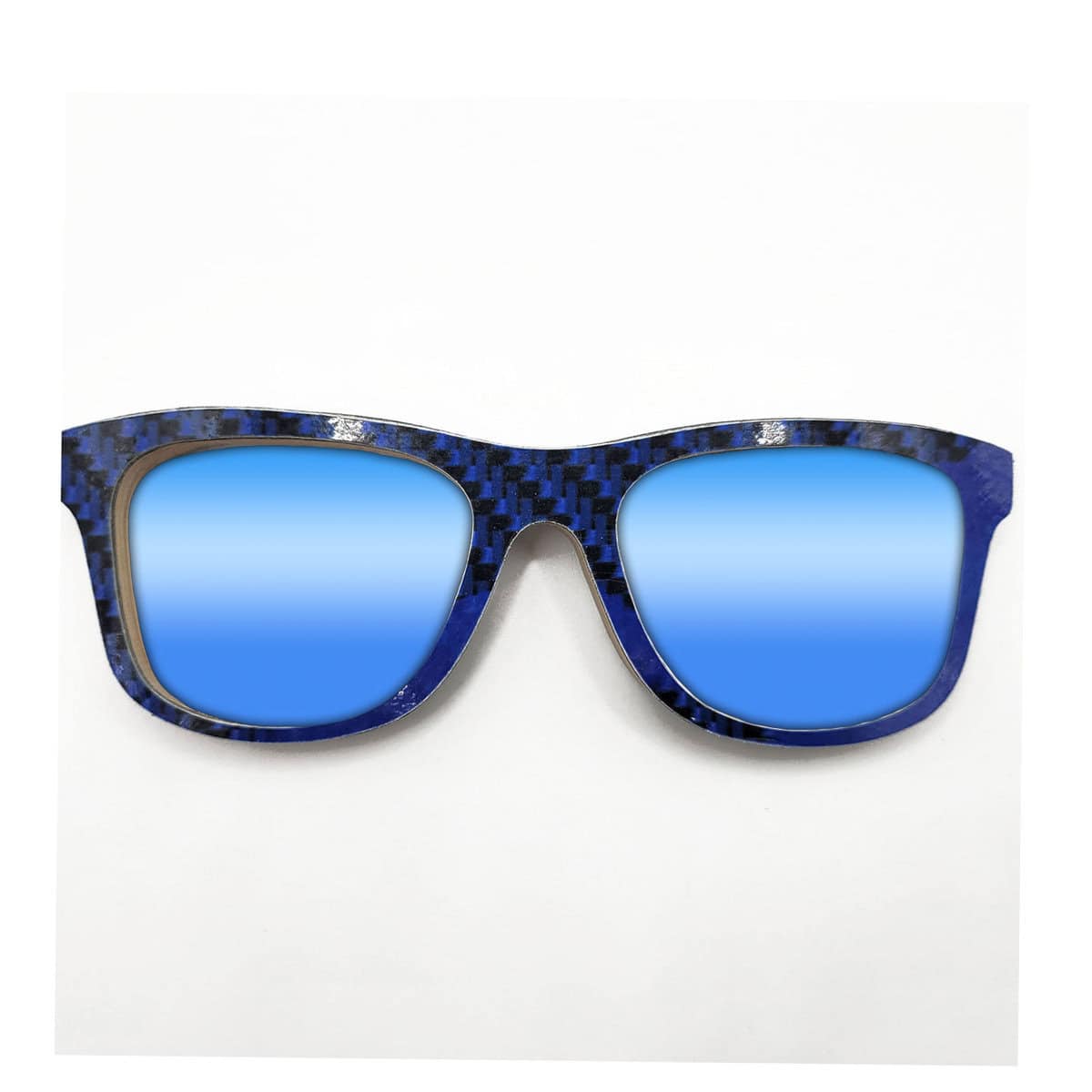 Wayfarer Style Recycled Wooden Snowboard Glasses (Large) - Image 2