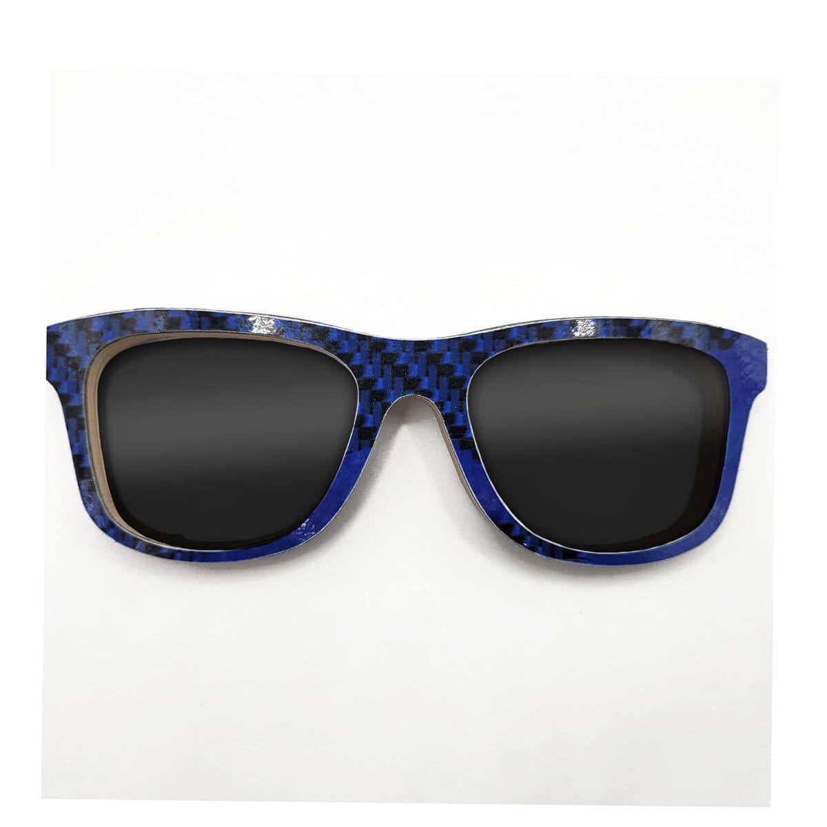 Wayfarer Style Recycled Wooden Snowboard Glasses (Large) - Image 1