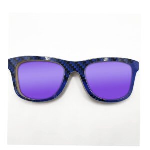 Wayfarer Style Recycled Wooden Snowboard Glasses (Large) - Image 3