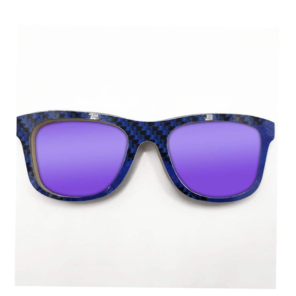 Wayfarer Style Recycled Wooden Snowboard Glasses (Large) - Image 3