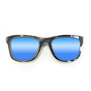 Wayfarer Style Recycled Wooden Skateboard Glasses