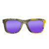 Wayfarer Style Recycled Wooden Skateboard Glasses (Small)