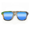 Aviator Style Recycled Wooden Skateboard Glasses