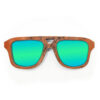 Aviator Style Recycled Wooden Skateboard Glasses