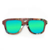 Aviator Style Recycled Wooden Skateboard Glasses