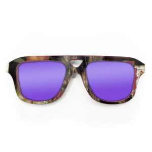 Aviator Style Recycled Wooden Skateboard Glasses