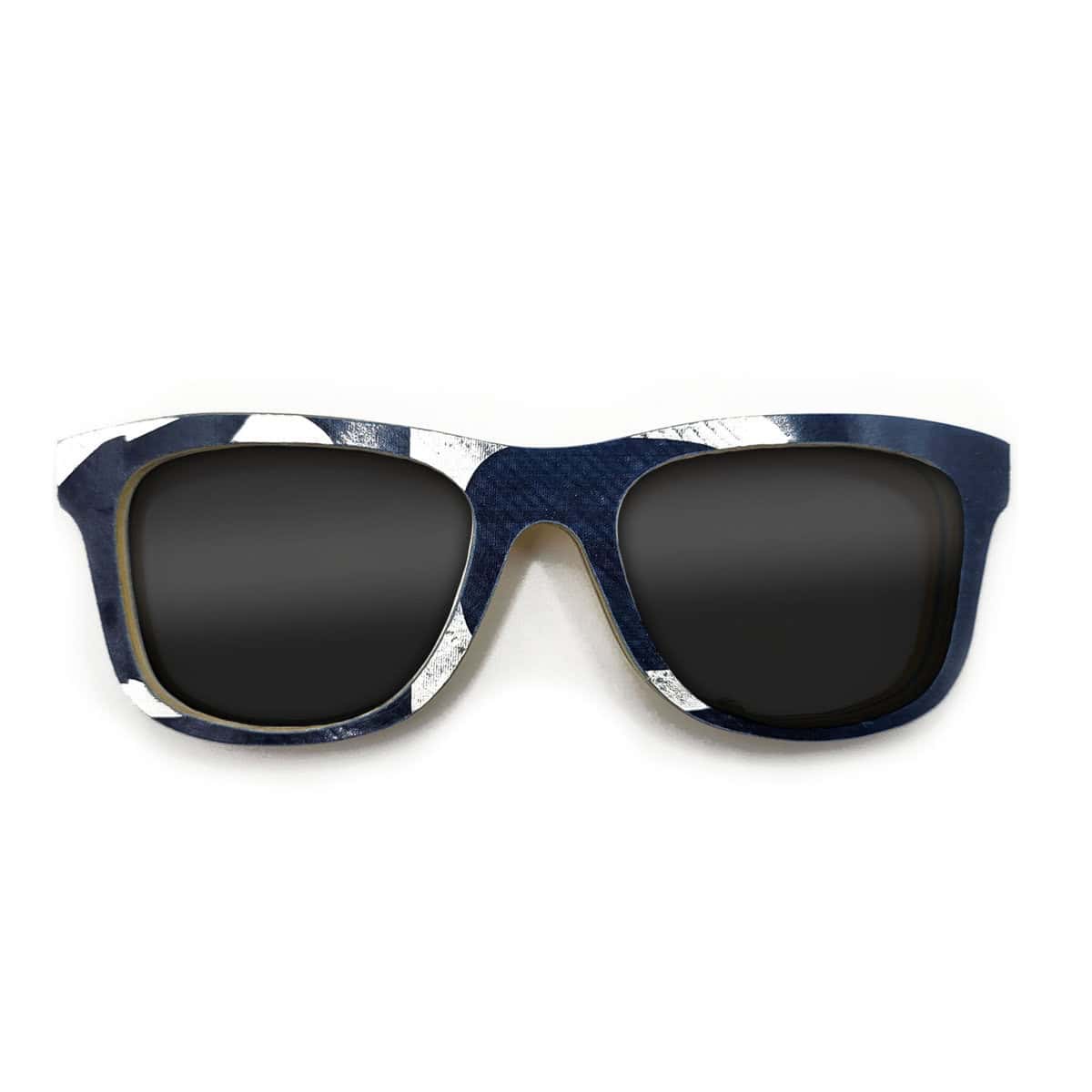 Wayfarer Style Recycled Wooden Snowboard Glasses (Large) - Image 1