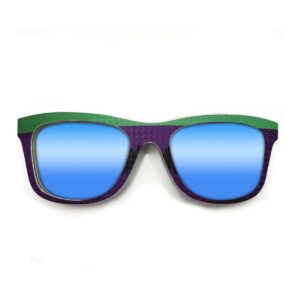 Wayfarer Style Recycled Wooden Snowboard Glasses (Large) - Image 3