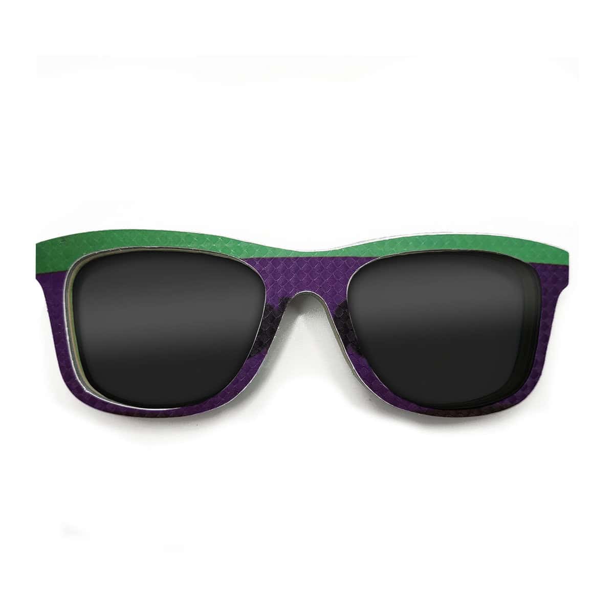 Wayfarer Style Recycled Wooden Snowboard Glasses (Large) - Image 1