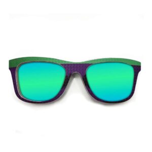 Wayfarer Style Recycled Wooden Snowboard Glasses (Large) - Image 4