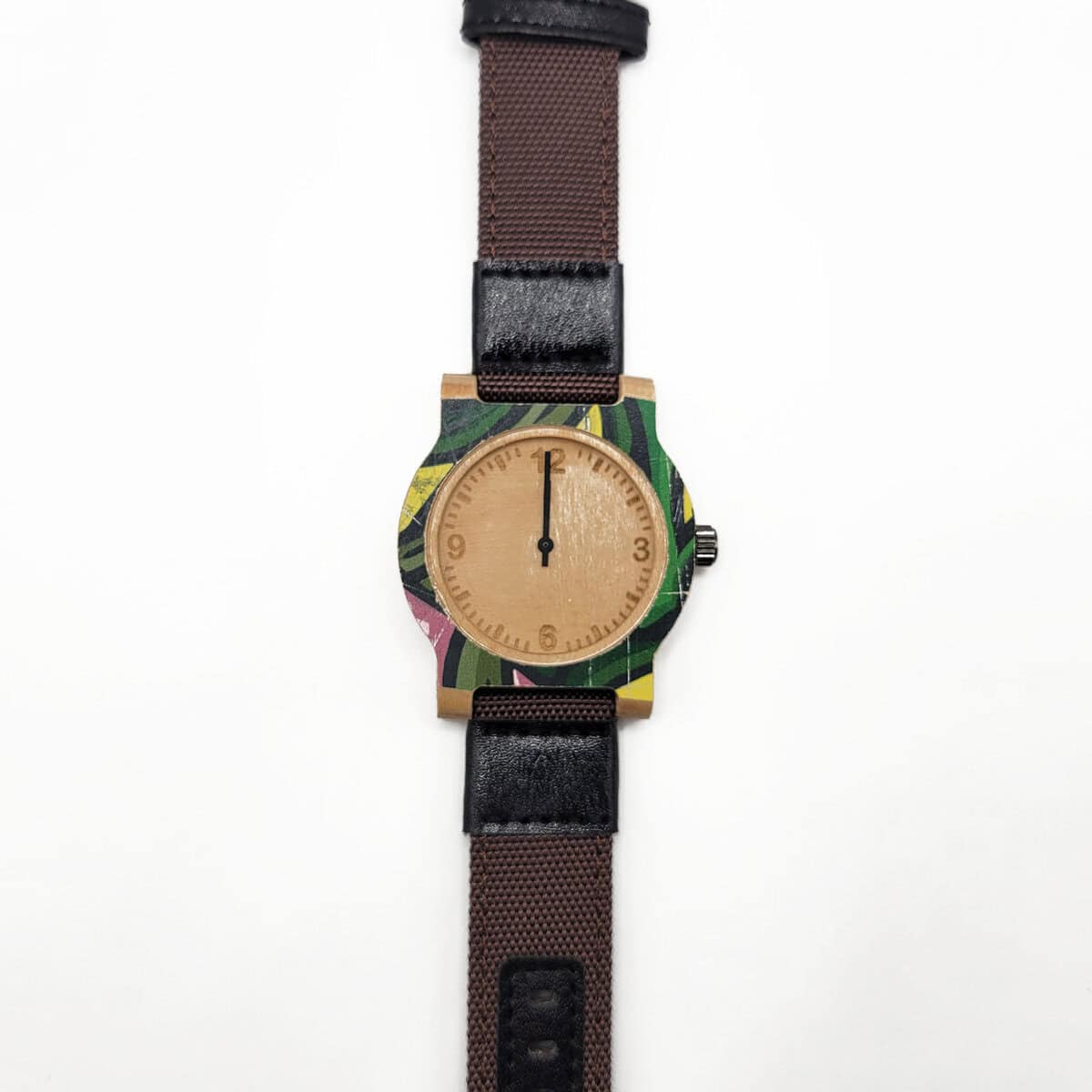 Recycled Wooden Skateboard Watch - Image 1