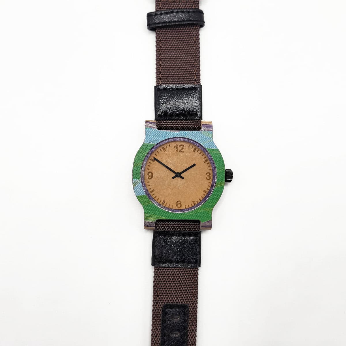 Recycled Wooden Skateboard Watch - Image 1