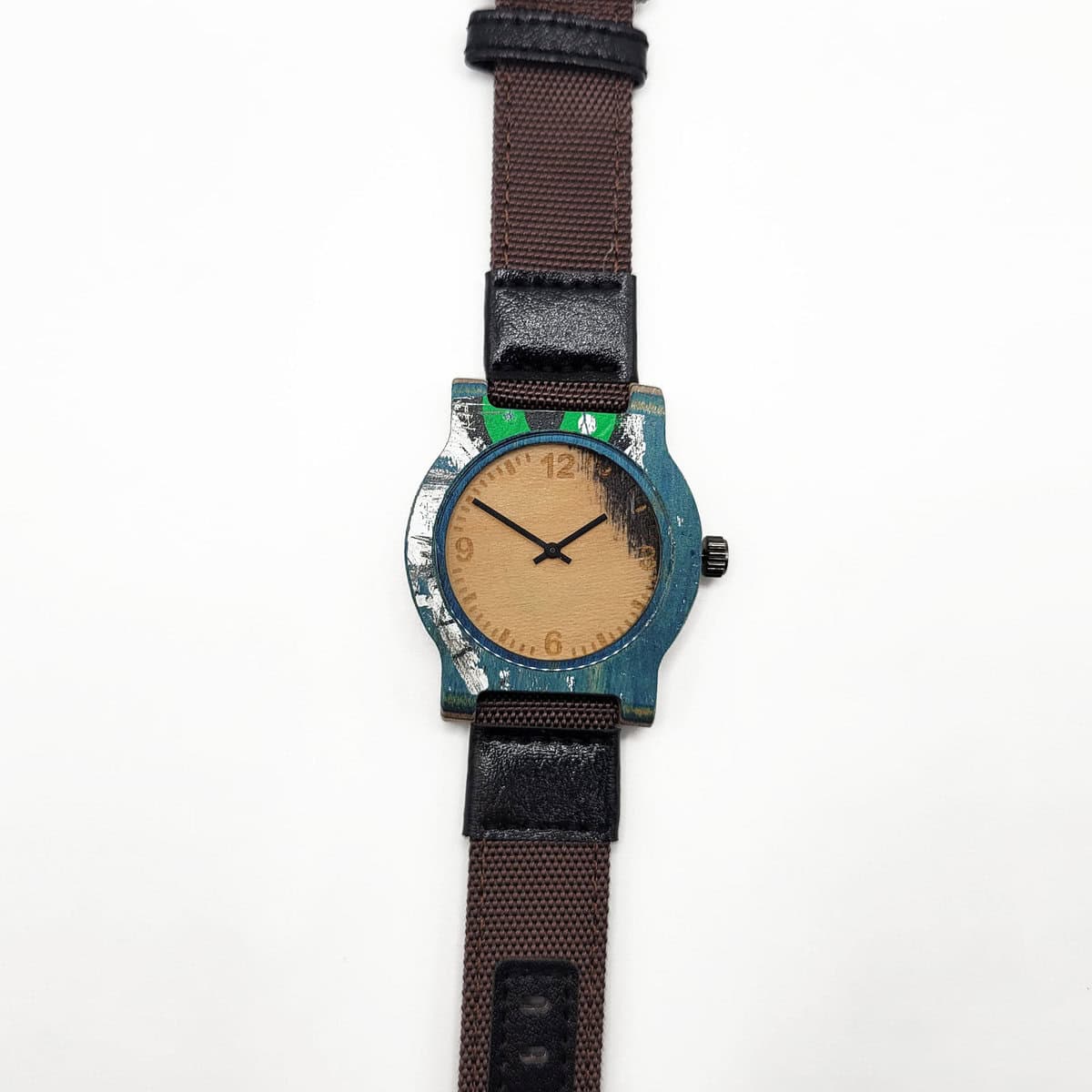 Recycled Wooden Skateboard Watch - Image 1