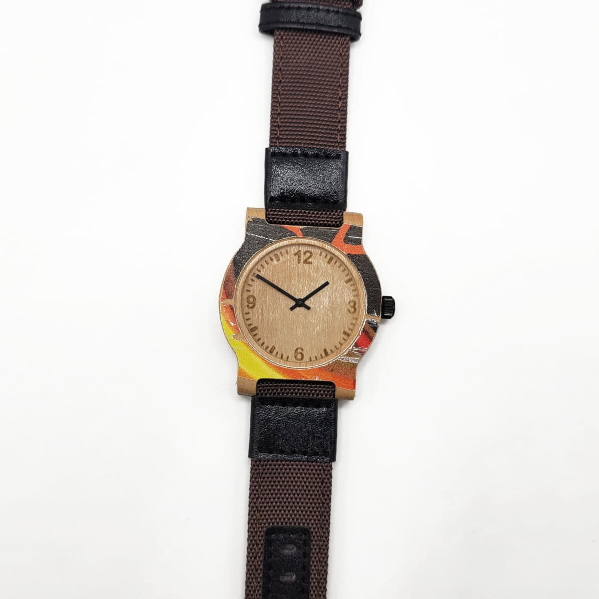 Recycled Wooden Skateboard Watch - Image 1