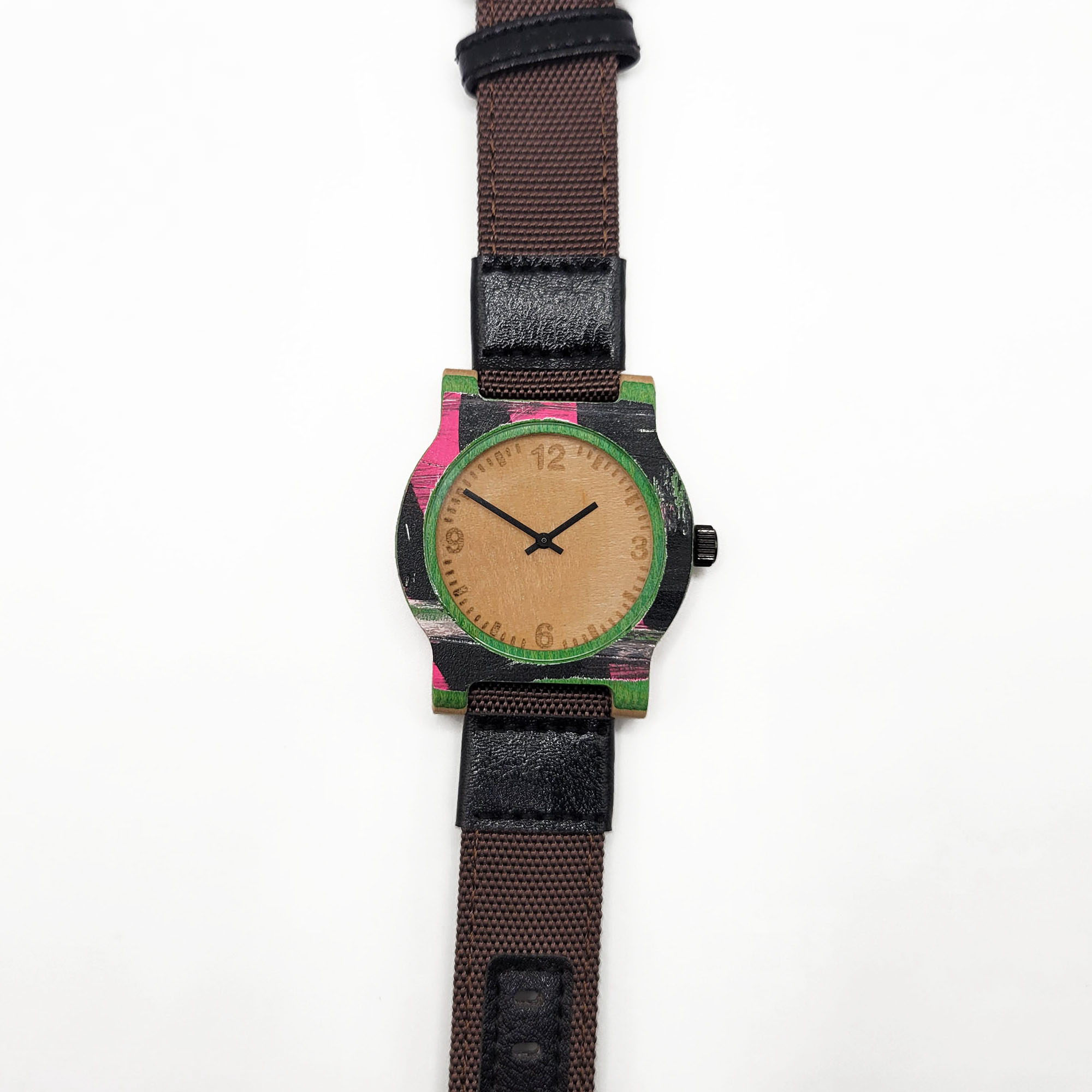 Recycled Wooden Skateboard Watch