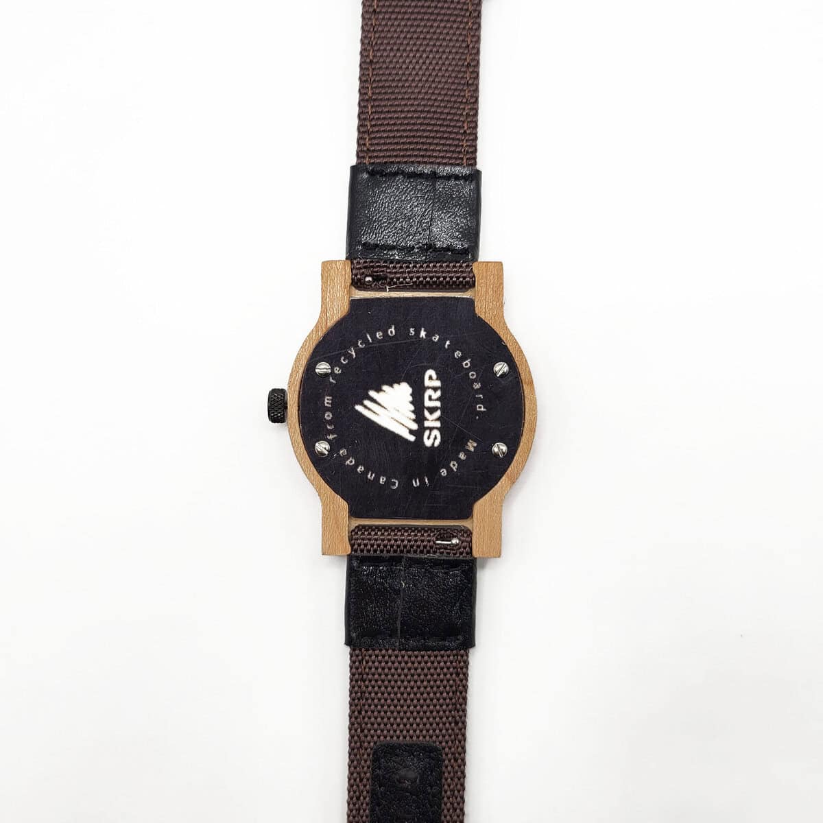 Recycled Wooden Skateboard Watch - Image 2