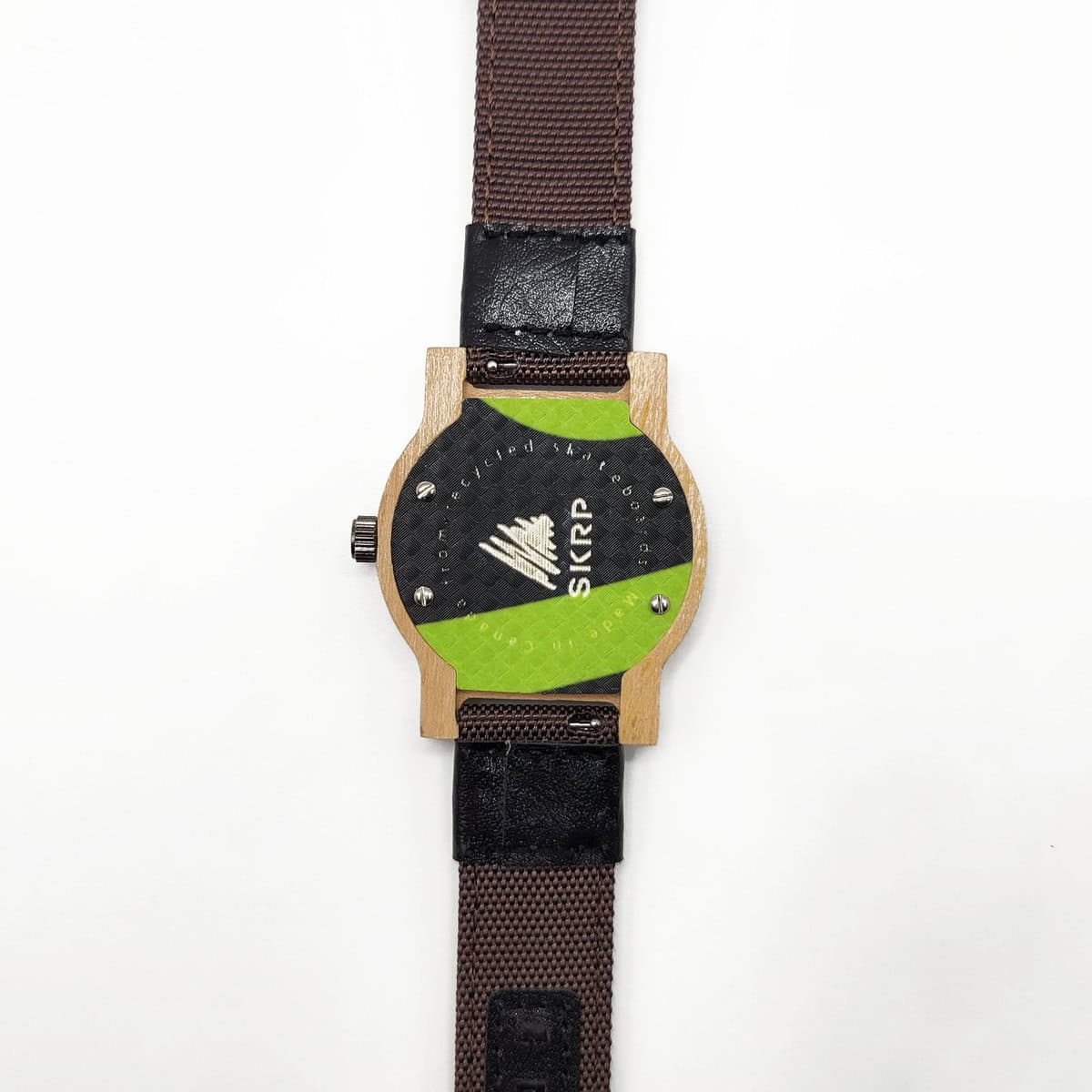 Recycled Wooden Skateboard Watch - Image 2