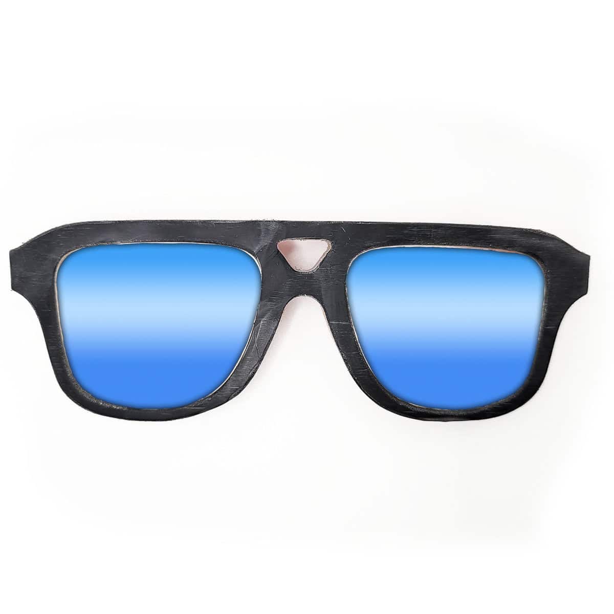 Aviator Style Recycled Wooden Snowboard Glasses - Image 2