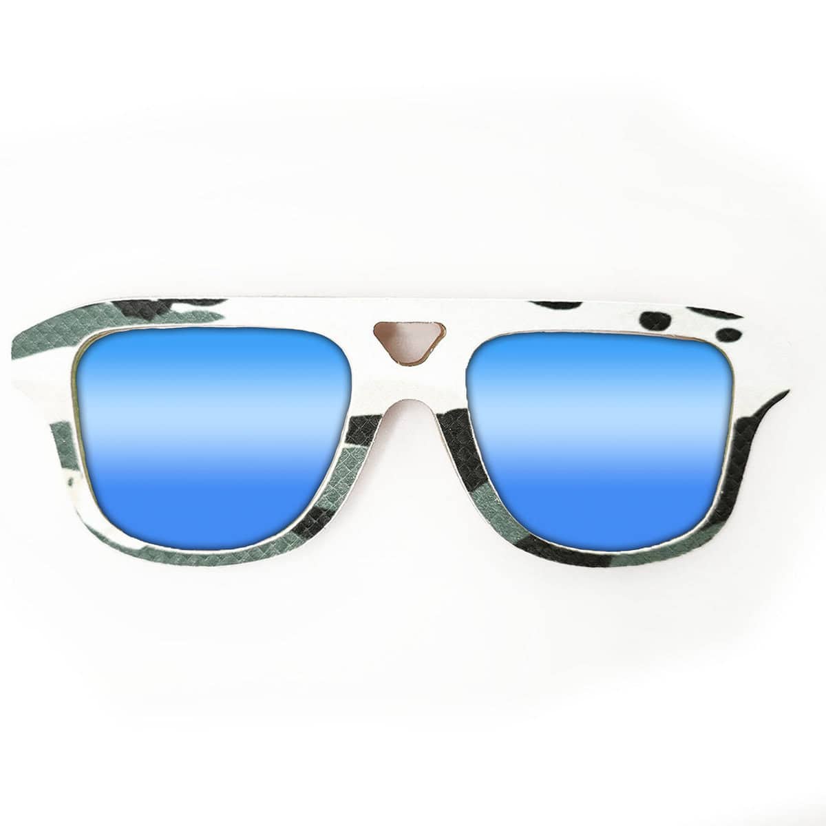 Aviator Style Recycled Wooden Snowboard Glasses - Image 3