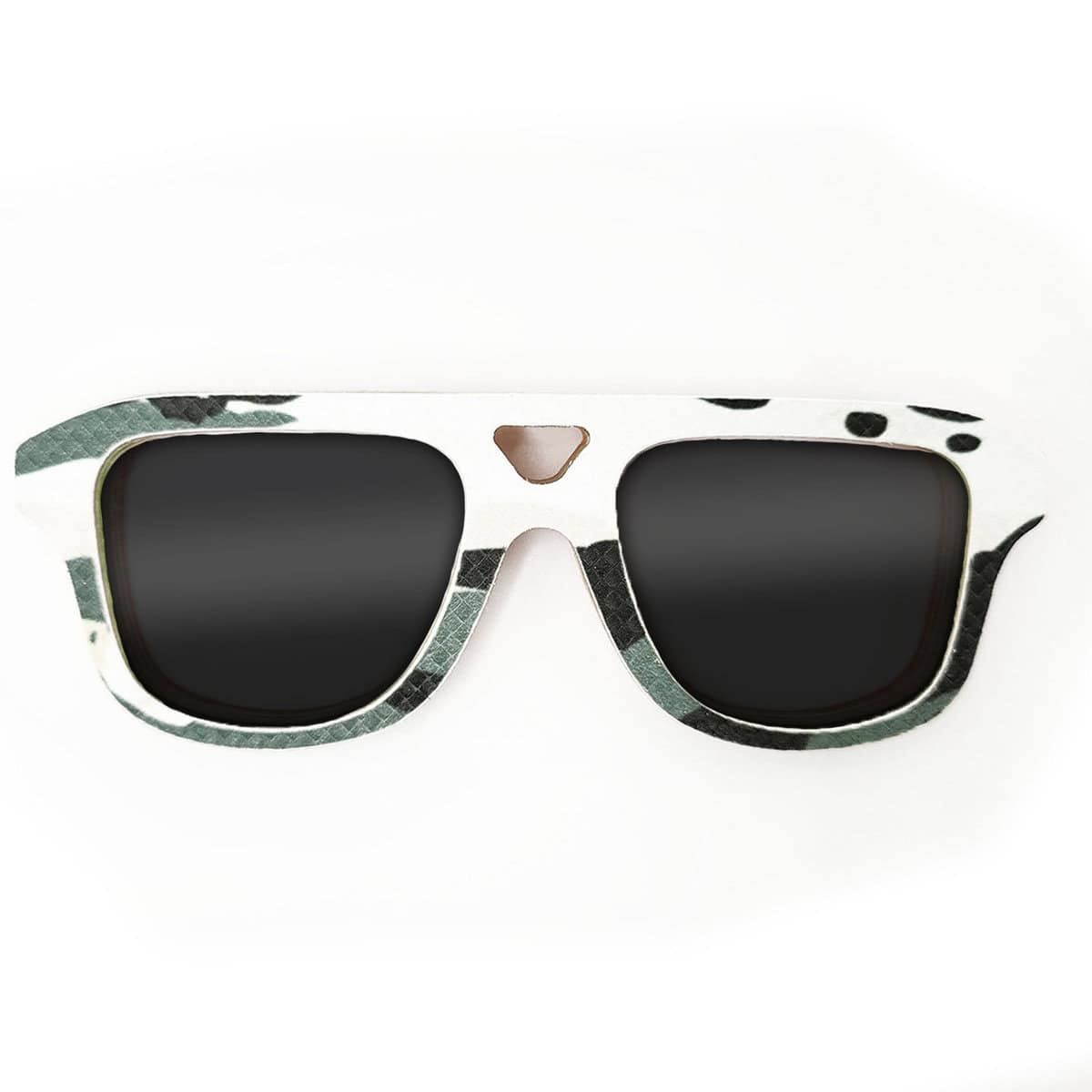 Aviator Style Recycled Wooden Snowboard Glasses - Image 1