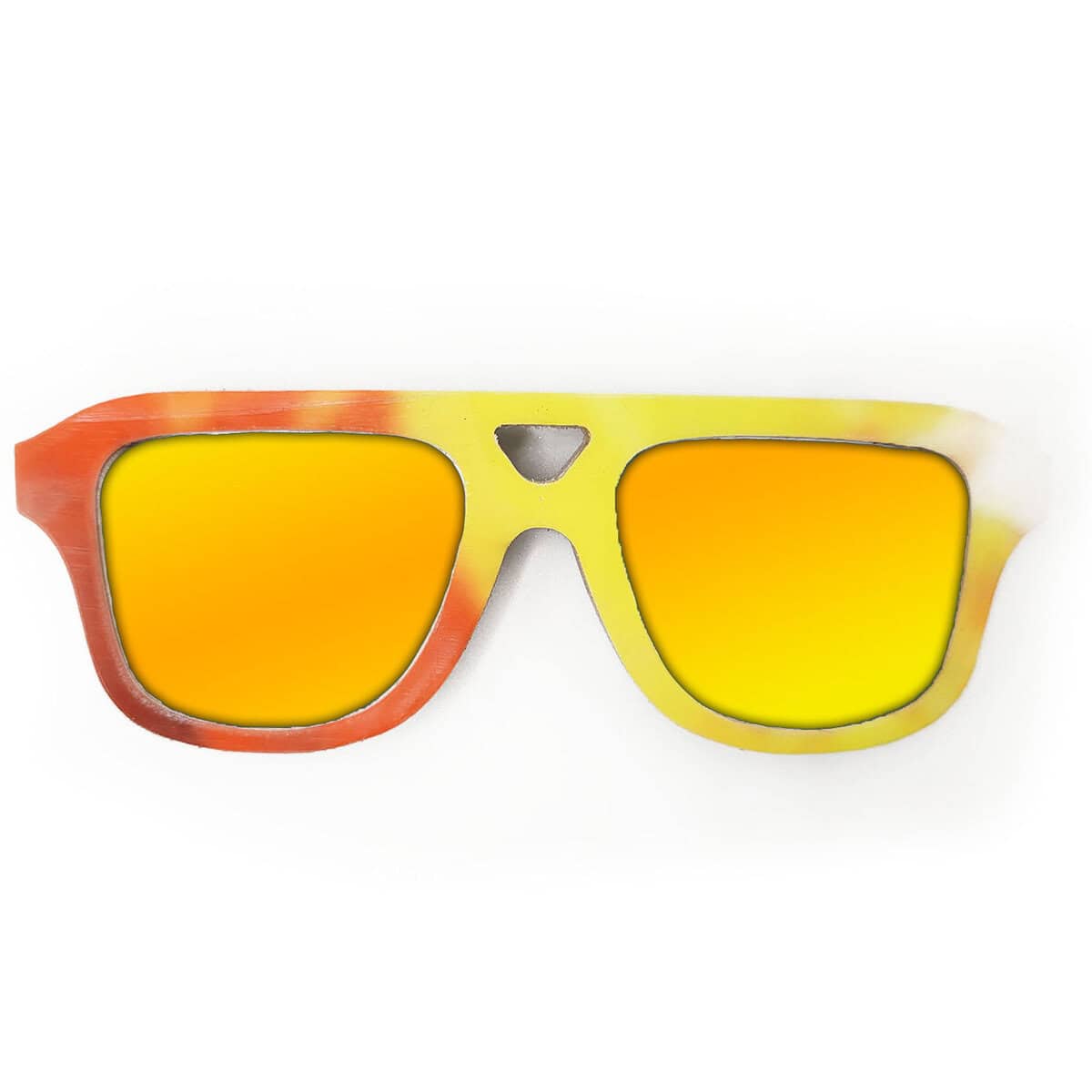 Aviator Style Recycled Wooden Snowboard Glasses - Image 2