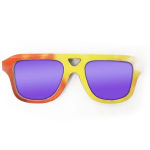 Aviator Style Recycled Wooden Snowboard Glasses - Image 4