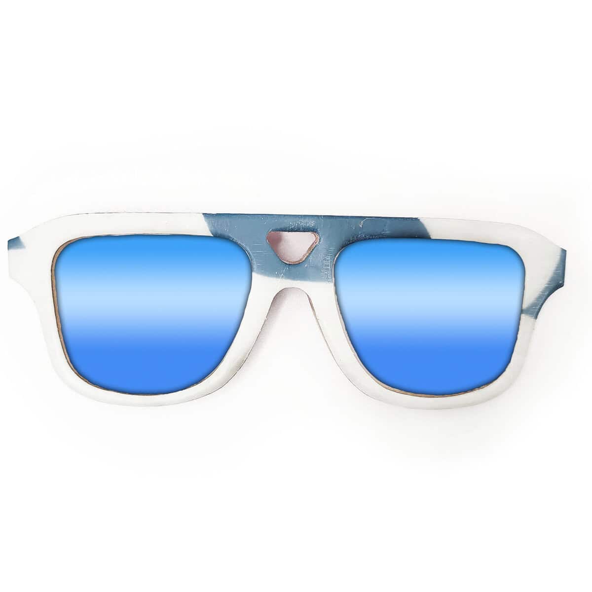 Aviator Style Recycled Wooden Snowboard Glasses - Image 2