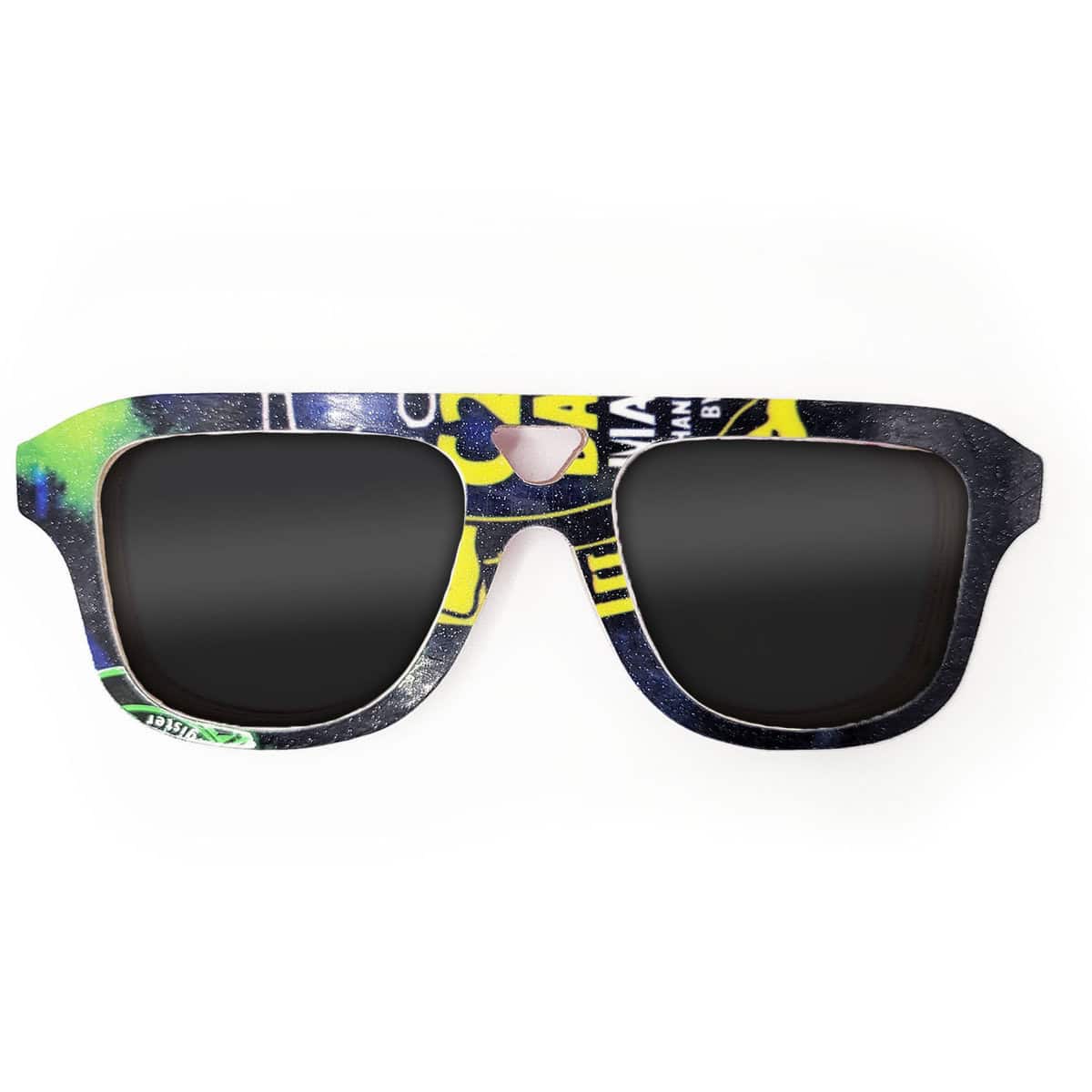 Aviator Style Recycled Wooden Snowboard Glasses - Image 1