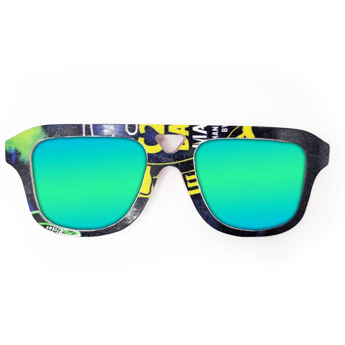 Aviator Style Recycled Wooden Snowboard Glasses - Image 5