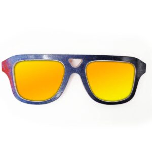 Aviator Style Recycled Wooden Snowboard Glasses - Image 4
