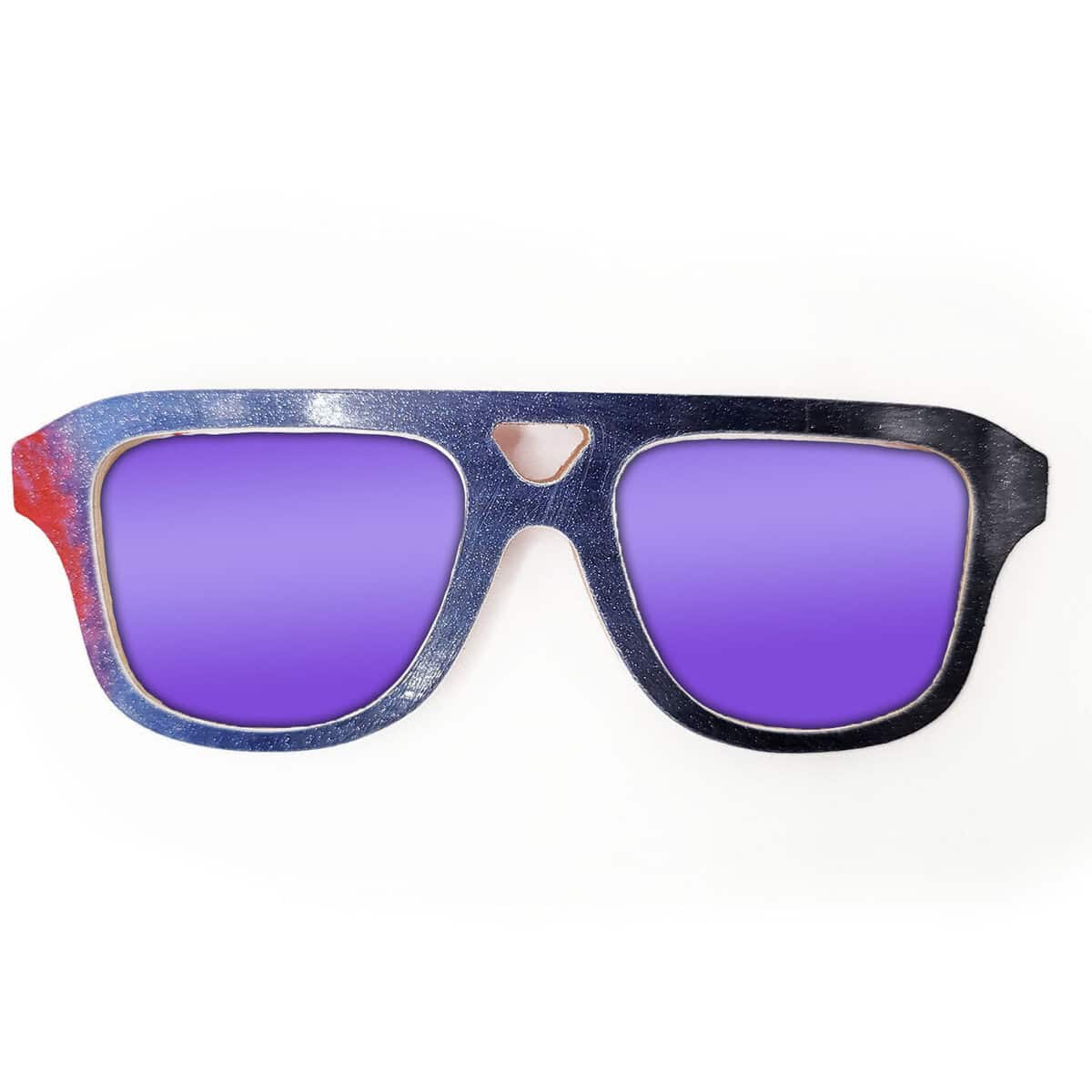 Aviator Style Recycled Wooden Snowboard Glasses - Image 3