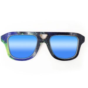 Aviator Style Recycled Wooden Snowboard Glasses - Image 3