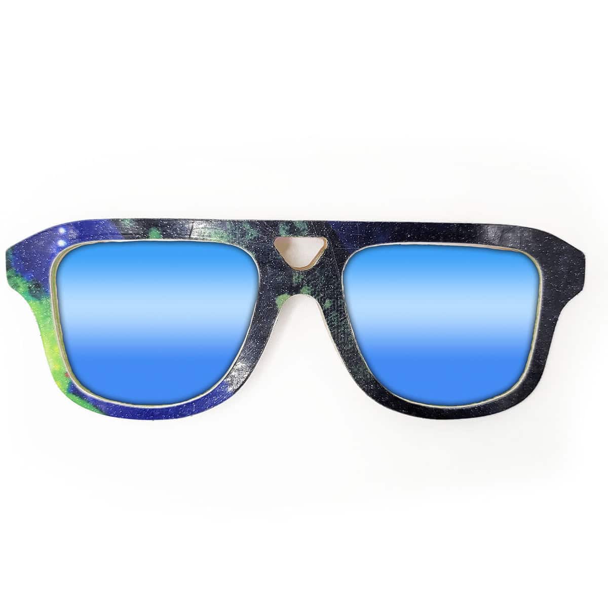 Aviator Style Recycled Wooden Snowboard Glasses - Image 3